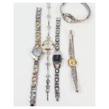 Mixed Lot of 5 Quartz Wristwatches - Working
