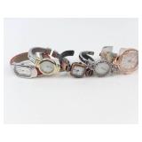 Women's Quartz Wristwatch Mixed Lot of 6 - New Batteries, Running