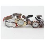 Women's Quartz Wristwatch Mixed Lot of 6 - New Batteries, Running