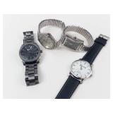Fossil & Eiger Quartz Watch Lot of 5 - Working