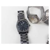 Fossil & Eiger Quartz Watch Lot of 5 - Working