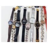 Mixed Lot: Assorted Wristwatches & Watch Bands - Not Working