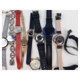 Mixed Lot: Assorted Wristwatches & Watch Bands - Not Working