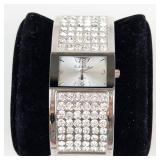 Peck & Peck Quartz Crystal Bangle Watch, new battery, running