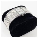 Peck & Peck Quartz Crystal Bangle Watch, new battery, running