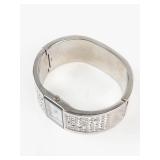 Peck & Peck Quartz Crystal Bangle Watch, new battery, running