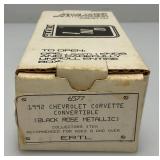 AMT Ertl Promo Car 1992 Chevrolet Corvette Convertible (Black Rose Metallic) New Old Stock