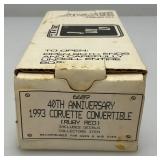AMT Ertl Promo Car 1993 40TH Anniversary Chevrolet Corvette Convertible (Ruby Red) New Old Stock