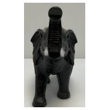 Vintage Hand Carved Wooden Mirrored Elephant 8 1/2' x 11 1/2'