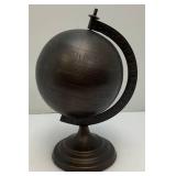 Vintage Bronze Metal Globe On Stand Globe Is 7'