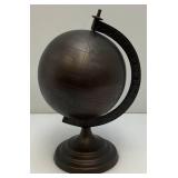 Vintage Bronze Metal Globe On Stand Globe Is 7'