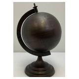 Vintage Bronze Metal Globe On Stand Globe Is 7'