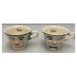 Vintage BAILEY'S Irish Cream Limited Edition 'Yum' Mr. & Mrs. Cups