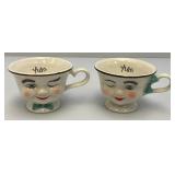 Vintage BAILEY'S Irish Cream Limited Edition 'Yum' Mr. & Mrs. Cups