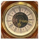 Vintage Ornate Ceramic Mantle Clock Baroque Style 11'