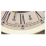 Vintage Ornate Ceramic Mantle Clock Baroque Style 11'