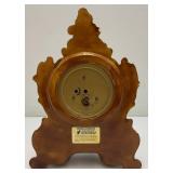 Vintage Ornate Ceramic Mantle Clock Baroque Style 11'