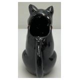 1950's Shafford Black Cat Creamer & Sugar Dish Made In Japan 4.5' & 5.5'