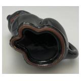 1950's Shafford Black Cat Creamer & Sugar Dish Made In Japan 4.5' & 5.5'