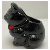 1950's Shafford Black Cat Creamer & Sugar Dish Made In Japan 4.5' & 5.5'