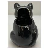 1950's Shafford Black Cat Creamer & Sugar Dish Made In Japan 4.5' & 5.5'