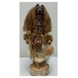 Highly Collectible Kevin & Shawn Gadomski Black Bear Totem Sculpture 16'