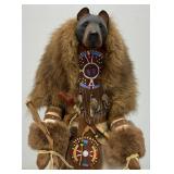 Highly Collectible Kevin & Shawn Gadomski Black Bear Totem Sculpture 16'