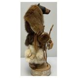 Highly Collectible Kevin & Shawn Gadomski Black Bear Totem Sculpture 16'