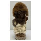 Highly Collectible Kevin & Shawn Gadomski Black Bear Totem Sculpture 16'