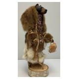 Highly Collectible Kevin & Shawn Gadomski Black Bear Totem Sculpture 16'