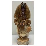 Highly Collectible Kevin & Shawn Gadomski Black Bear Totem Sculpture 16'