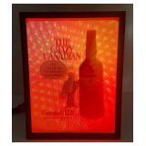 Vintage 1970's Crazy Canadian Light Up Display Canadian LTD With Psychedelic Rotsting Light (Works) 9' x 9' x 11 3/4'
