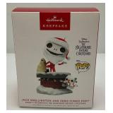 Collectible Harmark 'The Nightmare before Christmas' Jack Skellington And Zero Funko Pop! Ornament (NIB)