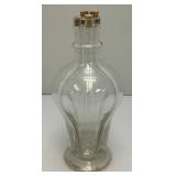 Midcentury French 4 Chamber Glass Decanter 10 1/2' Tall
