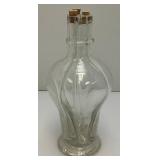 Midcentury French 4 Chamber Glass Decanter 10 1/2' Tall