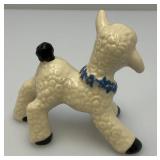 Vintage Collectible Ceramic Arts Sudio Easter Lamb 3' Ceramic Sheep Figurine