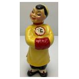 Vintage Collectible Ceramic Arts Sudio Asian Boy Figurine 6'