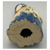 Vintage Collectible Ceramic Arts Sudio MISS LUCINDY Blue Figurine 7'