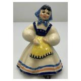 Vintage Collectible  Ceramic Arts Sudio 5' Pepita Blue Pan American Girl Betty Harrington