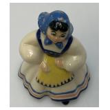 Vintage Collectible  Ceramic Arts Sudio 5' Pepita Blue Pan American Girl Betty Harrington