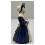 Vintage Collectible  Ceramic Victorian Woman Figurine Bell 5 1/4'