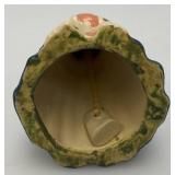Vintage Collectible  Ceramic Victorian Woman Figurine Bell 5 1/4'