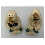 Vintage Collectible1950's Ceramic Arts Sudio Blackamores W/Turbans Salt & Pepper Shakers 5'