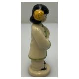 Vintage1950's Collectible Ceramic Arts Sudio China Girl Figurine Signed BH-Betty Harrington 4 1/4'