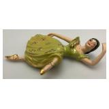 Vintage1950's Collectible Ceramic Arts Sudio Arabesque Dancing Ballerinas Set Of Two 9' Wall hangings
