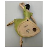 Vintage1950's Collectible Ceramic Arts Sudio Arabesque Dancing Ballerinas Set Of Two 9' Wall hangings