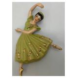 Vintage1950's Collectible Ceramic Arts Sudio Arabesque Dancing Ballerinas Set Of Two 9' Wall hangings