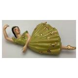 Vintage1950's Collectible Ceramic Arts Sudio Arabesque Dancing Ballerinas Set Of Two 9' Wall hangings