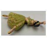 Vintage1950's Collectible Ceramic Arts Sudio Arabesque Dancing Ballerinas Set Of Two 9' Wall hangings