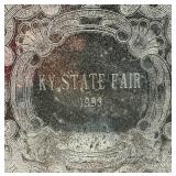 Vintage Kentucky State Fair 1993 Engraved Silver Plate Tray 15'